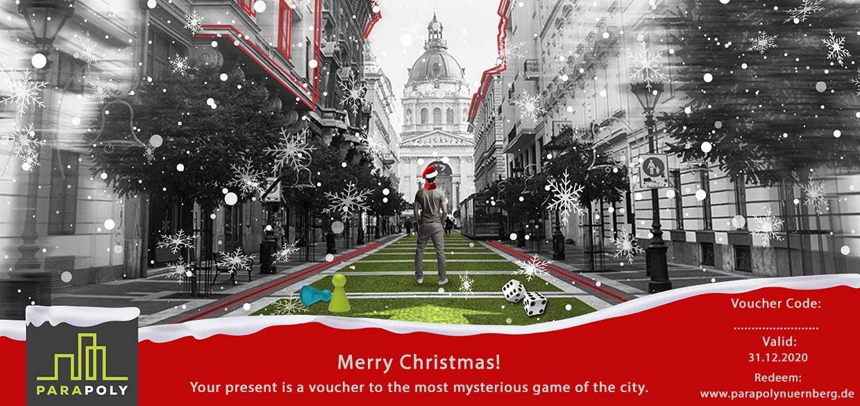 parapoly, treasure hunt, gift card, christmas